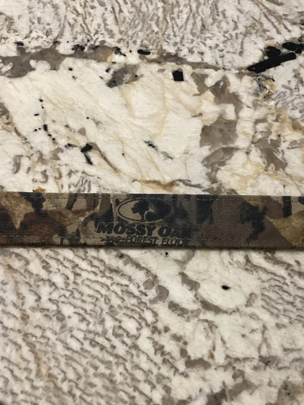Mossy Oak Camouflage Leather Belt - Green Brown Camo Size 38